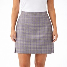 EP Pro Golf Skort Womens 10 Purple Plaid Tenn...