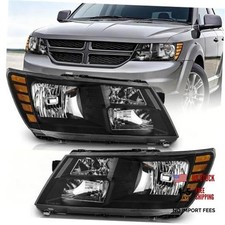 APSVE 2PCS Black Headlight For 2009 2010 2011 2012 2013 2014 2015 2016 2017