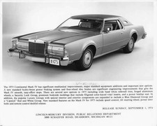 1975 Lincoln Continental Mark Iv Press Photo 0069