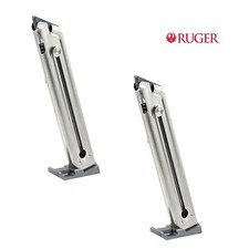 LOT 2 Ruger OEM E-Nickel 10rd .22 LR Magazine for Mark III 22/45 / Lite 90229