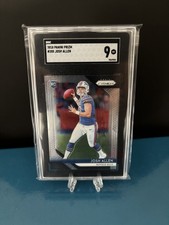 2018 PRIZM JOSH ALLEN ROOKIE CARD RC #205 BASE SGC 9 MINT BILLS MVP