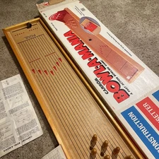 Wood 1950s Deluxe Big 4 Game Bowling Alley Skill Ball Shuffleboard