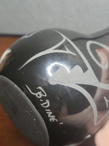 Navajo Pottery Wedding Vase Gloss Black With Matte Designs Signed ByJB - Picture 7 of 7