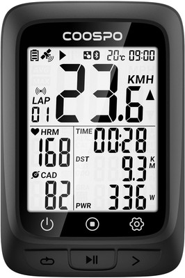 Kabelloser Fahrrad GPS-Computer | ANT+ Kompatibel | 2.4 Zoll LCD
