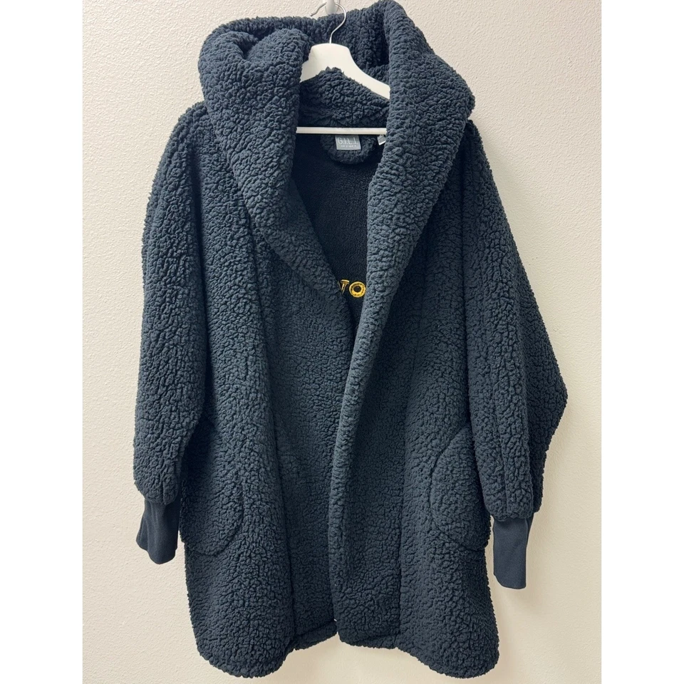 Yellowstone Dutton Ranch G.I.L.I. Chaqueta Abrigo Sherpa Petite XL/1X con Capucha Foto 2 de 4