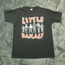 Vintage Little Rascals Shirt Mens XL Black 90s Fruit of the Loom Our Gang 1993