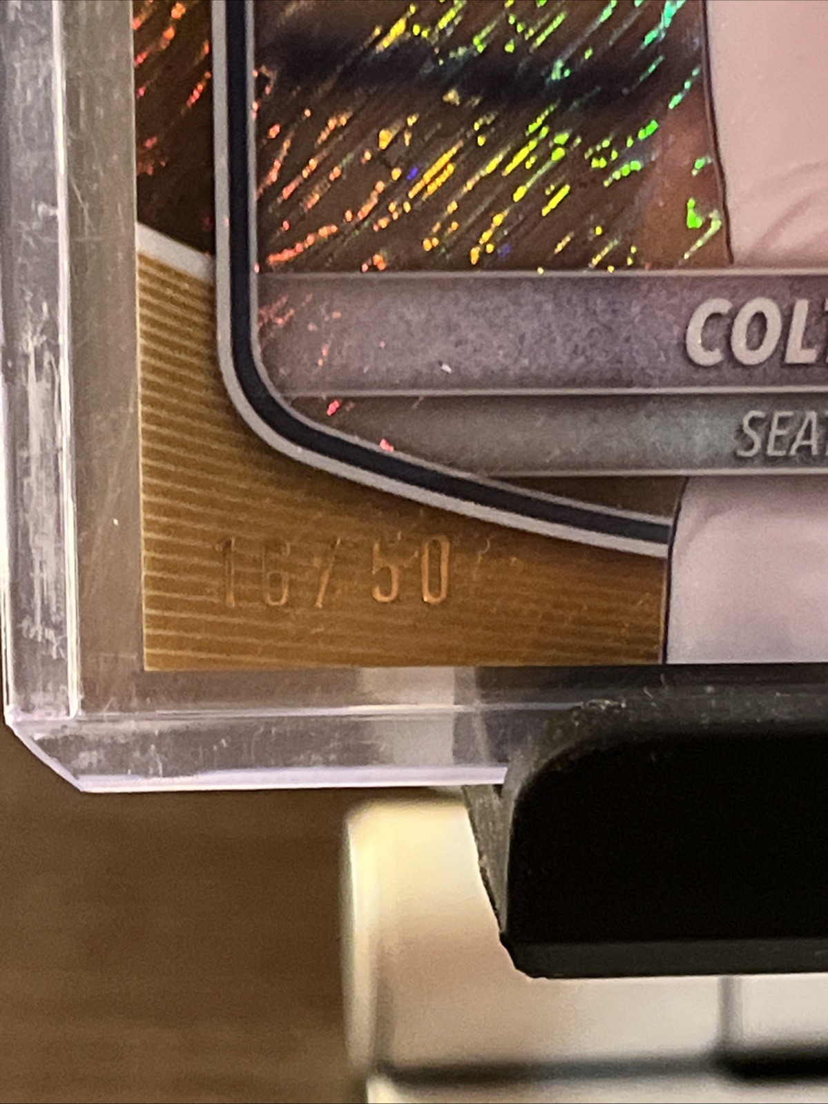 2024 Bowman Chrome - Colt Emerson Gold Shimmer 16/50 Seattle Mariners view 2