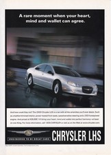 2000 Chrysler Lhs Original Vintage Print Ad 2000 Chrysler Lhs Original Vintage Print Ad