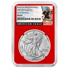 2023 (W) $1 1-oz American Silver Eagle NGC MS69 ER Black Label Red Core