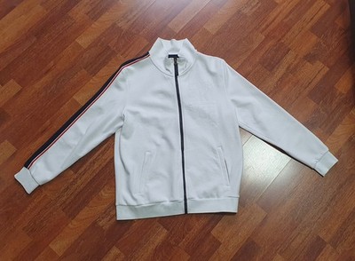 Camp David Sweatjacke Herren Weiß Gr. L Neu Schriftzug Etikett Ski Race Edition