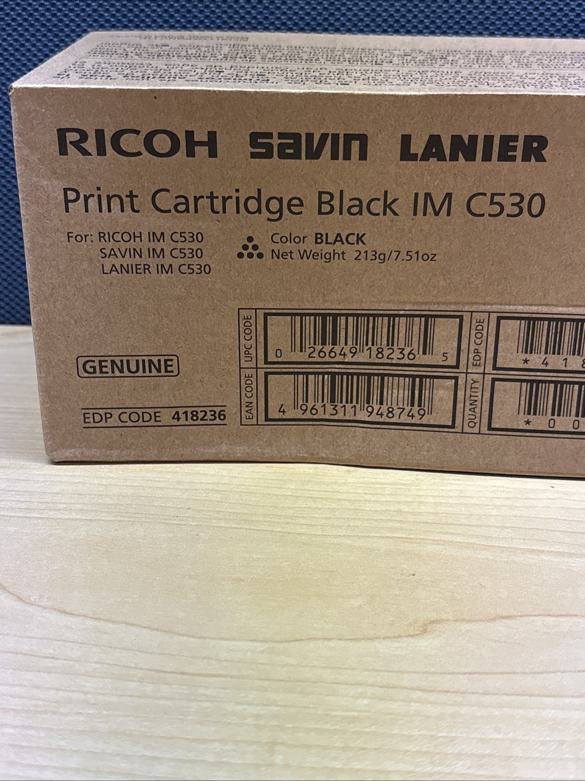 GENUINE RICOH SAVIN LANIER IM C530 Toner Black  418236