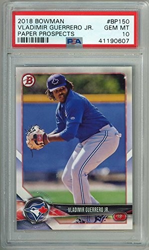 2018 Bowman Vladimir Guerrero Jr. Paper Prospects Rookie Card Graded Mint PSA 10