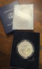 2007-W Burnished $1 American Silver Eagle Box, OGP & COA
