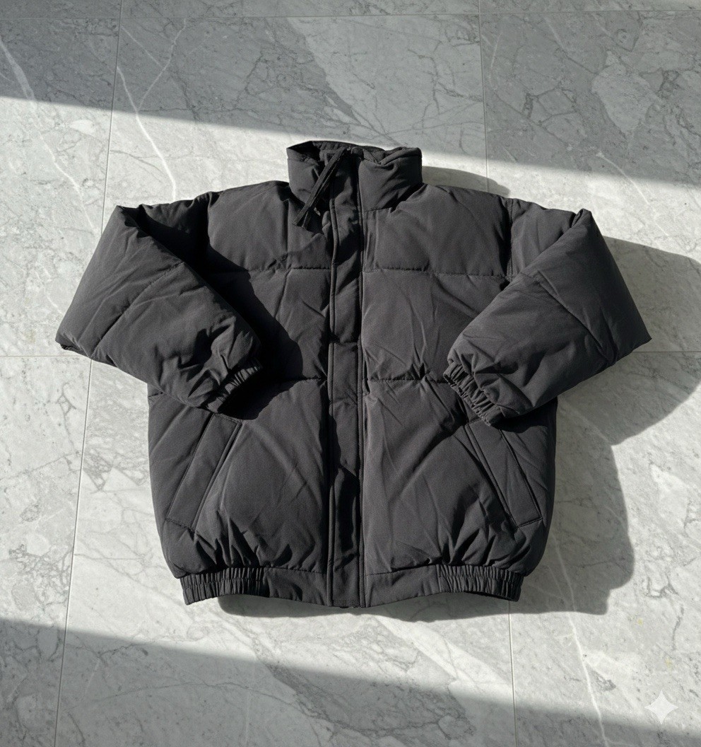 ダウンジャケット fog fear of god essentials puffer jacket Fear of God Essentials Puffer Jacket | eBay