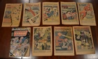 VINTAGE SUPERHERO COMICS LOT 9 BOOKS NO COVERS BRONZE AGE STAR WARS BATMAN FLASH