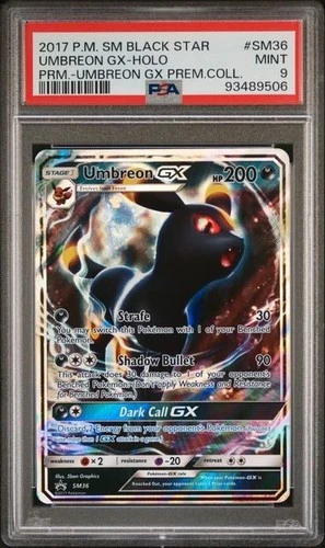 2017 Pokemon SM Premium Coll. Promo Umbreon EX #SM36 Holo PSA 9