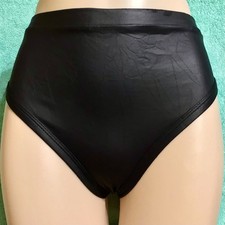 Small iHeart Raves Faux Leather Panties Thong Panty Lingerie USA Made