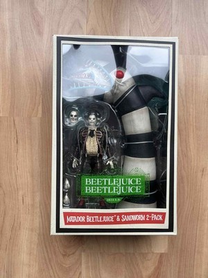 2026 TIM BURTON Beetlejuice 2 Sandworm & Matador Figur NECA