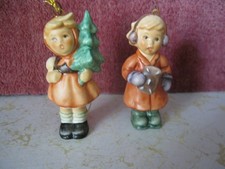 2 GOEBEL HUMMEL FIGURINE CHRISTMAS ORAMENTS 1997 238/D/O &1998 2067/A/O GERMANY