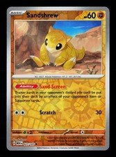 Carta Pokemon Sandshrew 027/165 Reverse Holofoil Scarlatto e Viola 151 -B12