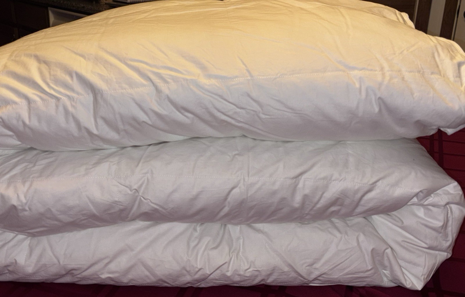 $1000 Retail! Frette Luxury Livia Down Duvet Filler Duck down 600 Fill Queen New