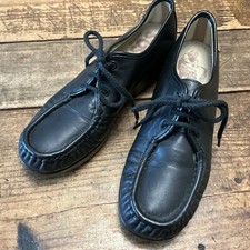 SAS Siesta Loafers Women's US 7 Black Leather Slip-On Comfort Shoes