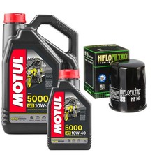 FJR1300 Motul 5000 10w40 5L Oil Filter Kit Yamaha FJR 1300 2010 8.00 per litre