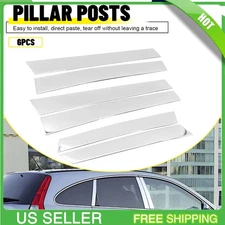 6x Car Window Pillar Posts For Honda CR-V 2007 2008-2011 Chrome Look Accessories