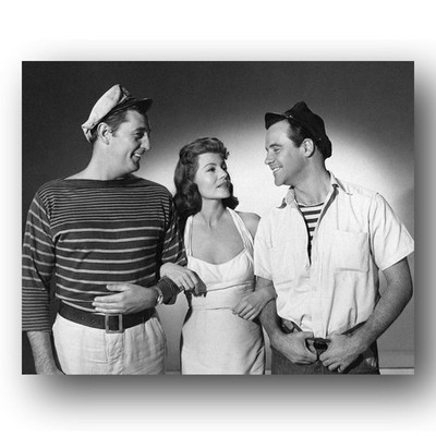 Robert Mitchum Rita Hayworth Jack Lemmon Photo 8x10 Fire Down Below 1957 Film