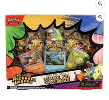 Pokemon Mega Evolutions ASCENDED HEROS First Partners Deluxe Pin Collection Box
