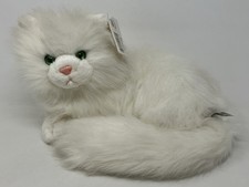 Vintage Russ Caress Soft Pets Nikki the White Persian Cat Plush w/ Tags