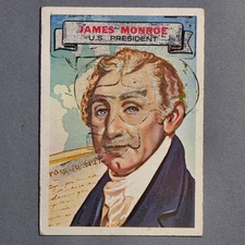 1967 Topps Who am I? (with disguise) #3 James Monroe US President  VG Scratched