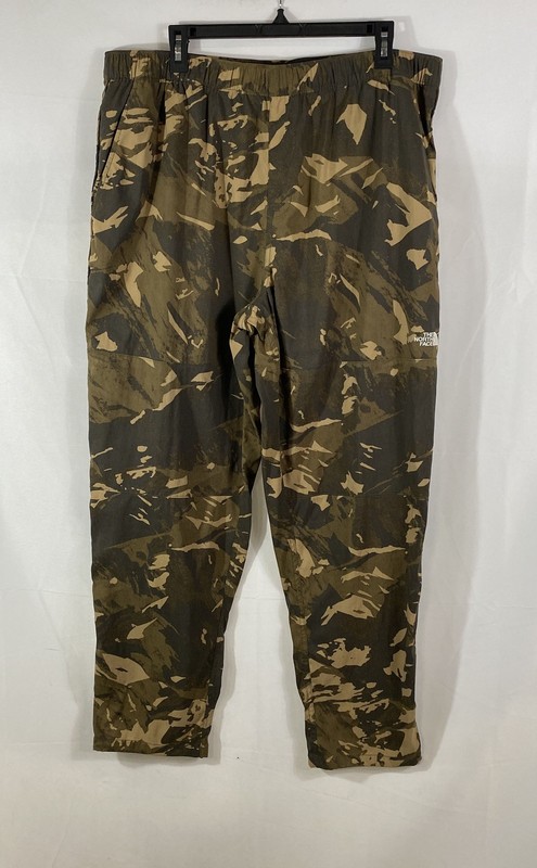 The North Face Men's Camo Lightweight Elastic Waist Technical Pants Brown Sz XL