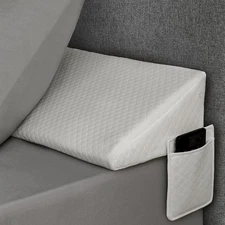 Queen (60"x10"x6") Bed Wedge Pillow for Headboard Bed Gap Pillow Rujipo - White