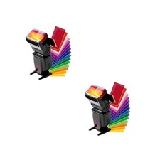 2 Set/24 Gel Filters Lighting Correction Colored Camera Flash Kit