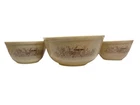 Vintage Pyrex Forest Fancies Mushroom Set of 3 Nesting Mixing Bowls 403 402 401
