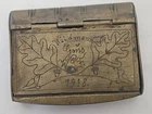 Antique Snuff Box 1918 Rare Bronze Tobacco Snuff ! (No.MG135)