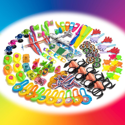 100 pièces assortis sacs de fête remplissage jouets enfants prix d'anniversaire butin Pinata Favor - Photo 3/4
