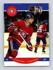  1990 Shayne Corson 27 Canadiens 148 Pro Set Hockey Trading Card 