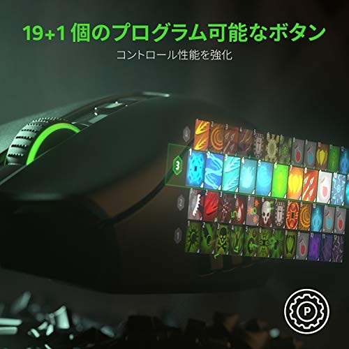 Razer Naga Pro Wireless Gaming Mouse Up to 20 Buttons Side Buttons can be - 第 6/7 張圖片