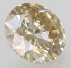 0.56 Carat Brown Yellow SI1 Round Brilliant Natural Enhanced Diamond 5.39m VIDEO — photo 3