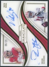 2023 Immaculate Nick Bosa/Deion Sanders Auto /25