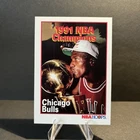 1991 NBA Hoops Chicago Bulls NBA Champions Michael Jordan Card #543