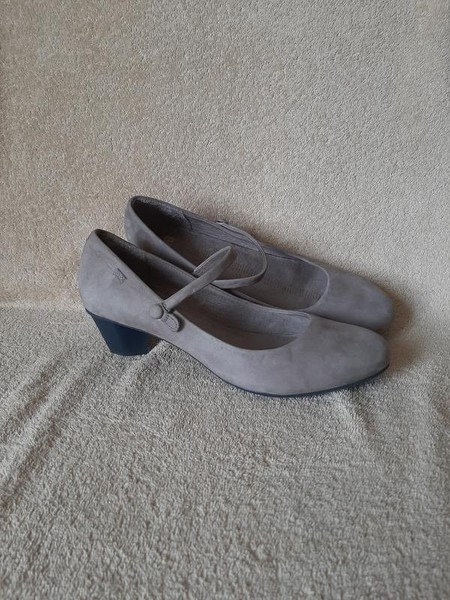 Women Camper Heels Grey Nubuck 39