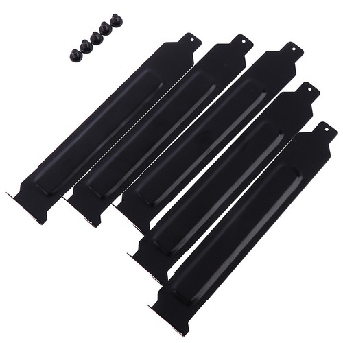 5pcs/lot Black metal slot covers dust filter blanking plate for PCI E T slS“iy - Afbeelding 3 van 8