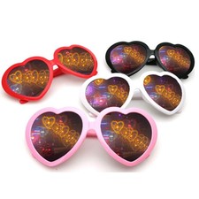 Heart Shape Special Effects Sun Glasses Fashion Women Gift Birthday Party Decora