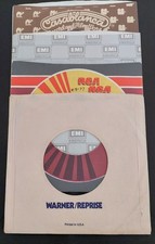 4 pcs - "Various Records" Original Co 7" 45RPM Paper Sleeves - Lot - Used