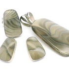 Vintage Jay King DTR Sterling Silver Jasper Pendant Ring Earring Set