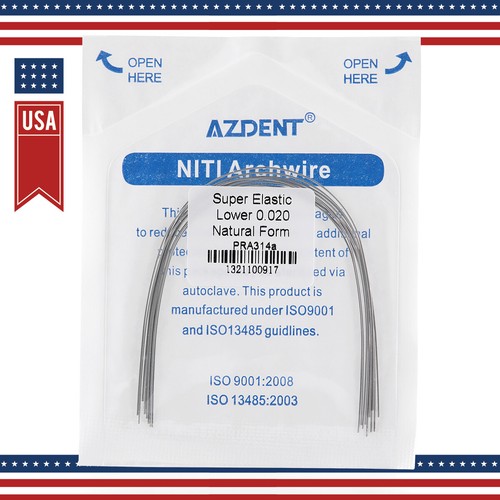 AZDENT Dental Orthodontic Super Elastic Round Niti Arch Wire Nature Form Wires - Picture 10 of 34