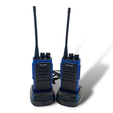 Lot of 2 - Arcshell AR-6 Walkie Talkie Two-Way Radio w/ 2 Chargers